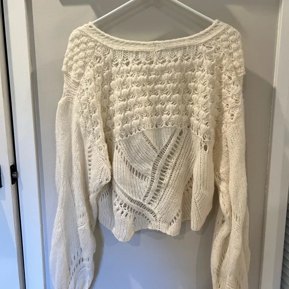 Free People Snowball Cropped Sweater - XS - Picture 4 of 7
